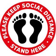 Social Distancing Floor Sticker 1